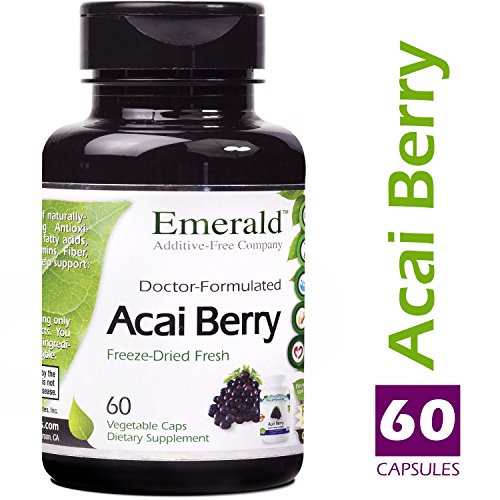 Acai Freeze-Dried Fresh - Increase Energy and Vitality - Supports Healthy Digestion, Energy Boost, Fat Burning, & Mental Alertness - Emerald Laboratories (Fruitrients) - 60 Vegetable Capsules Acai Freeze-Dried Fresh - Increase Energy and Vitality - Supports Healthy Digestion, Energy Boost, Fat Burning, & Mental Alertness - Emerald Laboratories (Fruitrients) - 60 Vegetable Capsules