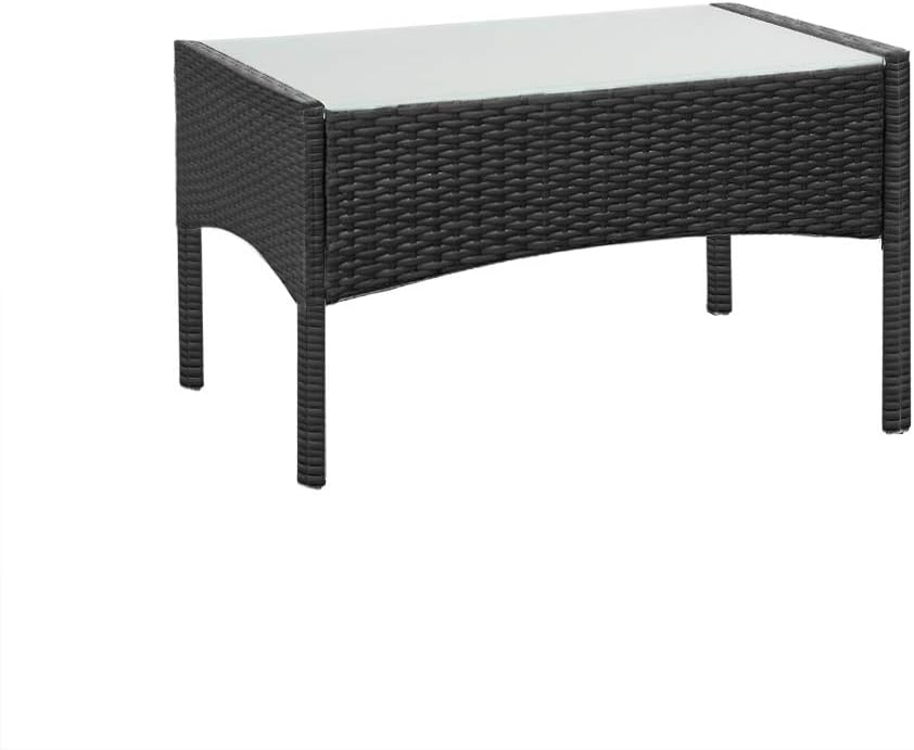 rattan garden furniture set 4 piece chairs sofa table outdoor patio set