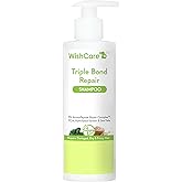 WishCare Triple Bond Repair Shampoo for Dry & Frizzy Hair - 5% AminoPeptide Complex & PCA - Repairs Damaged & Frizzy Hair 250ml