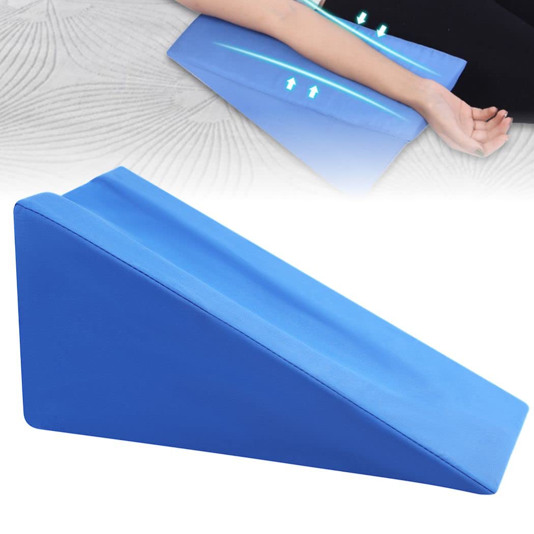 Photo 1 of COSYOO Ergonomic Arm Wedge for Arm Elevation Pillow Support Rest, Soft Elevation Pillow for Sleeping Leg Support with Removable Pillow Case-15.75''×7.87''×7.87''