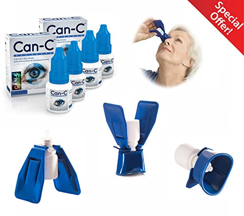 2 Pek Can-C Eye Drops 5 Mililiter Liquid Four 5ml Vials With Eye Drop Guide Kit