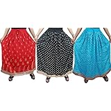 3 Womens Hawaiian Holiday Skirts Floral Printed Gypsy Hippie Boho Skirts M/L