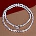 NYKKOLA Jewellery Fashion 925 Silver Unique Men Women Snake Chain Necklace