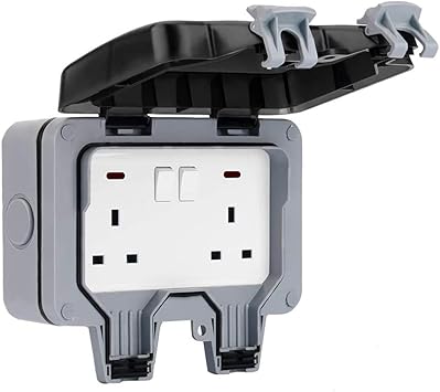 HITECHLIFE - Enchufes impermeables para exteriores, caja de ...