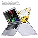 Lalumix A1369/A1466 MacBook Air 13 Inch Case (Older Version Release 2010-2017) Plastic Hard Shell With Keyboard Cover Screen Protector, Sunflower