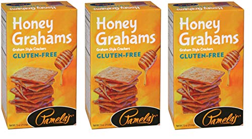 Pamela's Products Gluten-Free Graham Crackers Honey -- 7.5 oz (Pack of 3)