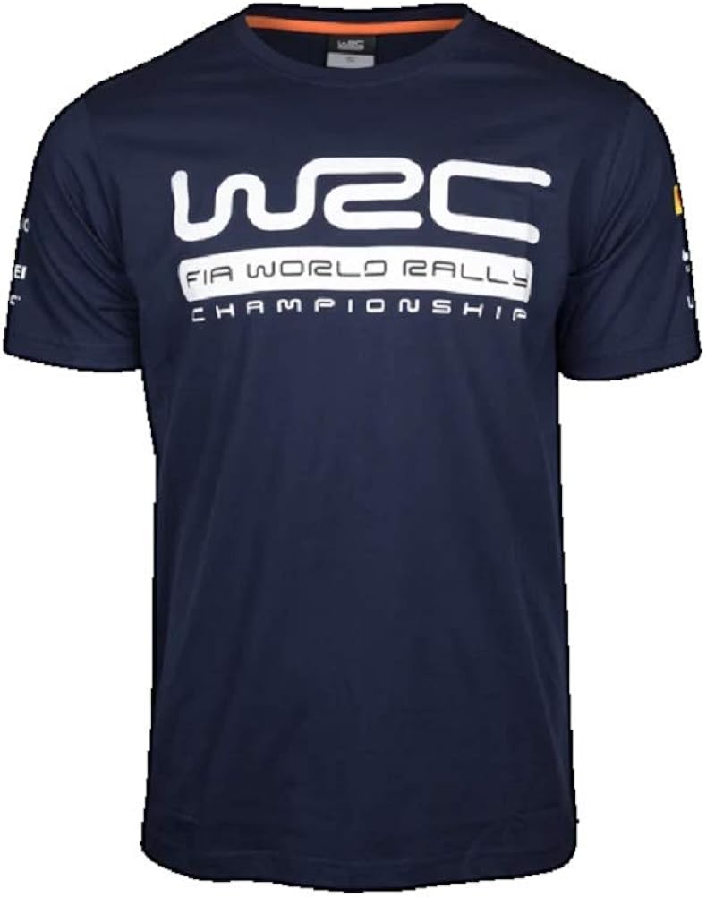 WRC World Rally Championship Navy Sponsor TShirt Amazon.co.uk Clothing