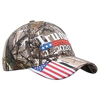 Zebery Donald Trump 2020 Keep Make America Great Cap President Election Hats with USA Flag Cap Adjustable Baseball Hat Donald Trump Signature Cap Camo