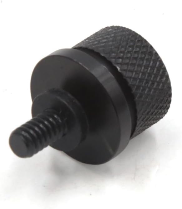 sourcing map Black Aluminium Alloy Motorcycle Seat Mount Bolt Screw Cap Nut for Harley Davidson, 13 x 10 x 2 cm
