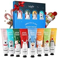 Hand Cream Gift Set, 8 Pack Travel Size Nourishing Hand Cream Set with Natural Shea and Vitamin E, Moisturizing & Hydrating for Dry Hands, Ideal Gift for Women/Men, Birthday, Christmas