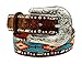 ARIAT Kids' Southwest Beaded Hair-On Belt with Rhinestone Conchos (Brown, Size 28)
