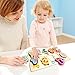 Wooden Number Puzzles, Preschool Learning Toys for Toddlers, Educational Gift for 2 Years Old Girls and Boys