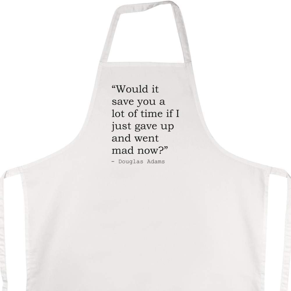Azeeda Douglas Adams AP0003798 Kochschürze mit lustigem Zitat Amazon