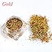 Aranher(TM) Gold Silver Laser Holographic Nail Glitter Powder Paillette Dust Pigments(Randomcolor)