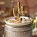 Purzest Ceramic Ring Holder Dish Home Decor Organizer,Cactus,Gold/White