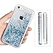 iPhone 5 5S SE Case, Caka iPhone SE Glitter Case Luxury Fashion Bling Flowing Liquid Floating Sparkle Glitter Soft TPU Case for iPhone 5 5S SE (Blue)