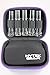 Essential Oil Carrying Case Holds 10 Bottles Perfect for Roller Bottles 5ml - 10ml Multiple Colors! (2 Pack, Purple)