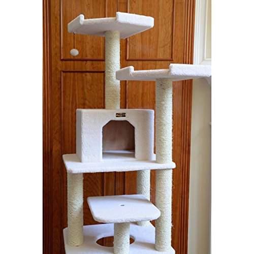 Armarkat Classic Cat Tree Ivory/14"D x 81"W x 201"H