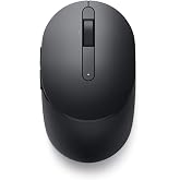 Dell Wireless Gaming Mouse MS5120W, 4000 DPI, 7 Buttons, Black | Bluetooth 5.0, 2.4GHz, Optical Sensor, Swift Pair, AA Battery Included, 3 Year Advanced Exchange