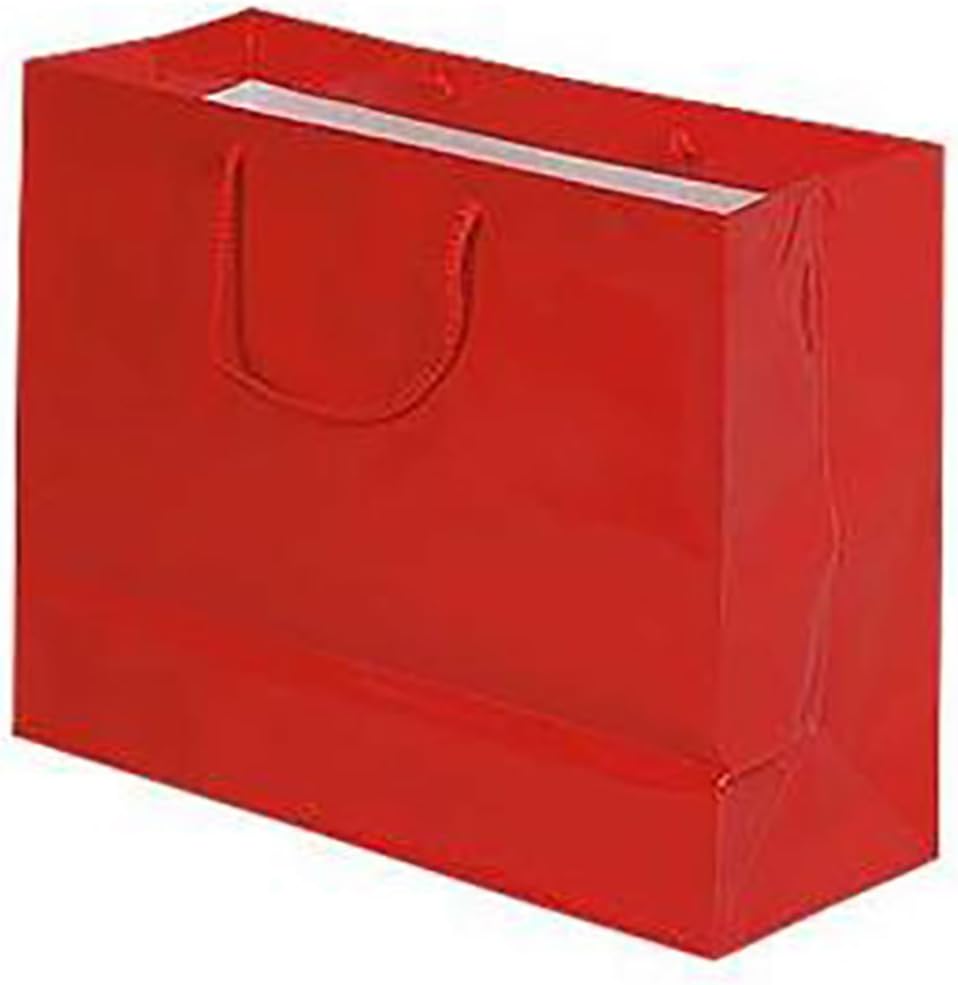 Download Amazon Com Large Glossy Red Euro Tote Shopping Bags Case Of 100 Footwear