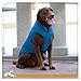 Kurgo Loft Dog Jacket, Reversible Dog Coat, Wear with Harness or Sweater, Water Resistant, Reflective, Winter Coat for Large Dogs (Coastal Blue, XL)
