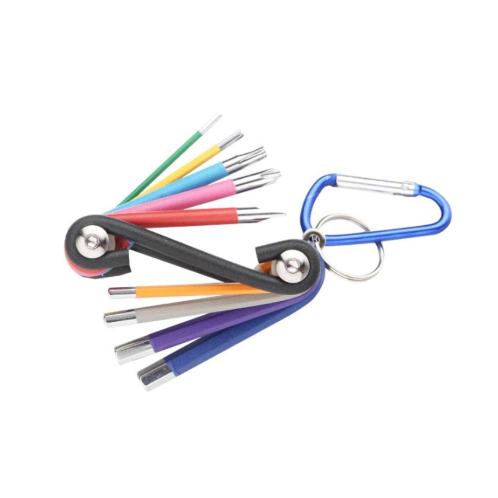 DANYANGY Multicolour Allen Key Set Folding Hex Key Set Multi-Function Hexagon Tool for Furniture Assembly, Bicycle Repair, Household,Household DIY