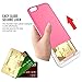 Style4U iPhone 6S Case, iPhone 6 Case, Slim Shock-Resistant Hybrid Armor Case with Credit/ID Card Compartment for Apple iPhone 6S / 6 with 1 Stylus and 1 HD Clear Screen Protector [Hot Pink]