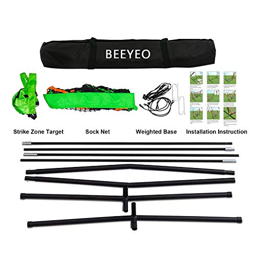 BEEYEO Baseball Net for Hitting and Pitching Collapsible and Portable