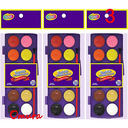 12 Ct. Watercolor w/Brush (CASE PK 03)