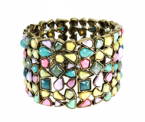 Bijoux de JaHandmade Red Carnelian Stone Elephant Charm Brass Beads Anklets Bracelet 10 Inches