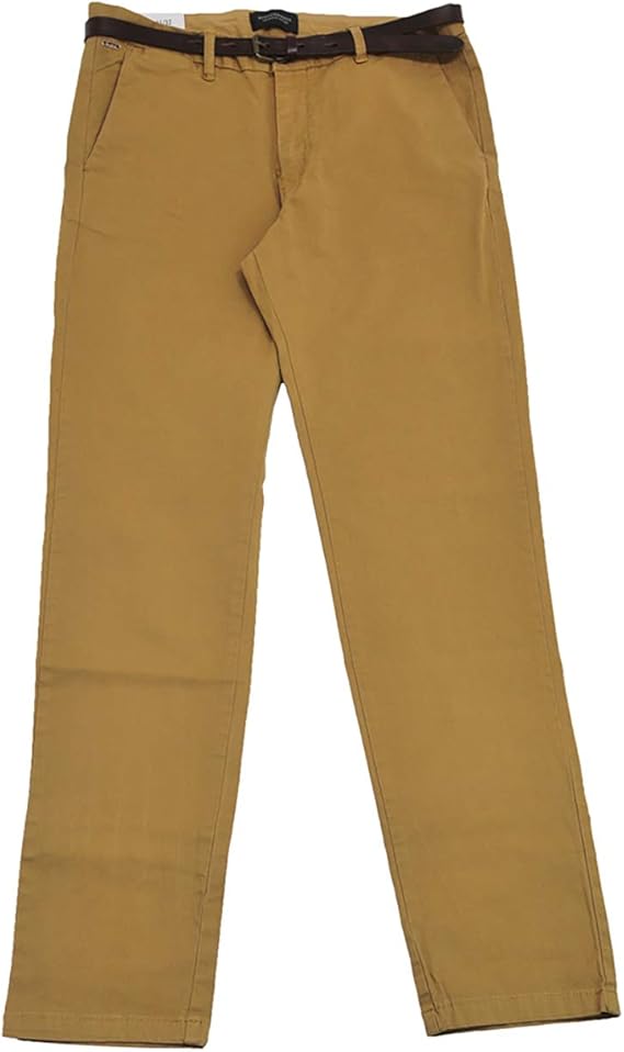 Amazon スコッチアンドソーダ Scotch Soda パンツ コットンパンツ メンズ ストレッチパンツ ブラウン 正規取扱店 ロング パンツ 通販