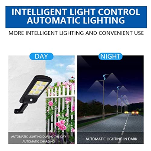 Solar Street Lights - 6000 Lumens 120 LED Motion Sensor Security Solar Flood Lights Outdoor Wall Lamp with 3 Lighting Modes for Front Door, Garden, Yard, Garage, Path (2-Pack)