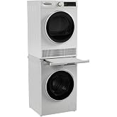 Hamilton Beach Fullsize 2.2 cu ft Front Load Washer and 4 cu ft Dryer Combo - 24&rdquo; Wide - includes Stacking Kit and Drawer