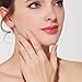 Redbarry Trendy Cross X Shaped Mid Finger Rings with Tiny CZ Paved in 18k Rose Gold Plated, Size 9