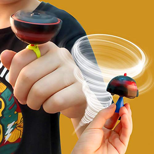 Rancco Kids Spinning Top Car Inertia Vehicles, 4 Pcs Mini Friction Powered Cars Battle Gyro Cars Spinning Top, Various Game Methods