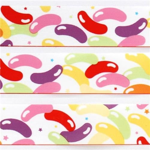 cute white jelly beans candy deco tape