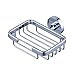 Hiendure® Wall Mounted Square Solid Brass Soap Basket in Polished Chrome
