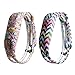 Vetoo Replacement Bands for Fitbit Flex,Hollowed Silicone Bracelet Wristband Accessory,Pack of 2,Infinity & Floral Pattern