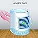 Portable Air Conditioner for Small Room Personal Fan Desk Fan with Breathing LED Night Light Space Air Cooler Mini Table Fan Portable air Cooler