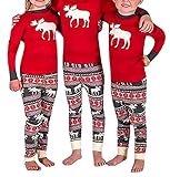 Baifern Christmas Kids Mom Dad Family Pajama Sets