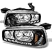 AKKON - For 06-10 Dodge Charger Black 1 Piece DRL LED Headlights w/Corner Turn Signal Lamps Left + Right Pair