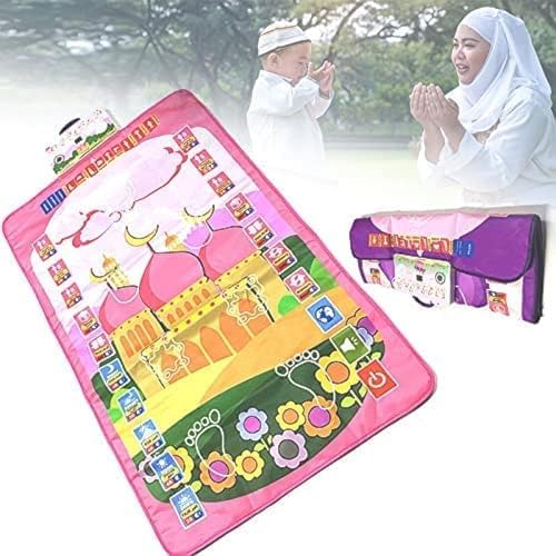 Smart Child Prayer Rug Boys Girls Starter Pray Teaching Salah Mat