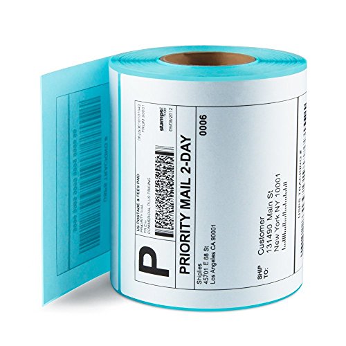 1 Roll 4 x 6 Inches Zebra Thermal Direct Paper, 250 Shipping Labels for Zebra Printers 2844, ZP450, ZP500, Eltron, and More