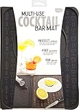 Talisman Designs 5010 Multi-Use Countertop Cocktail Bar Mat, 9 by 12, Black