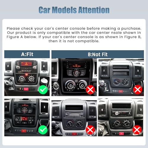 4G+128G Android 15 Incell Touch Screen Car Radio for Peugeot Boxer Fiat Ducato Citroen Jumper 2006-2023 Carplay Android Auto Roinvou, 9'' Radio Mirror Link GPS BT FM RDS WiFi EQ SWC Reversing Camera