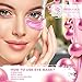 Eye Pads 24k Rose Gold Eye Mask Anti-Aging Hyaluronic Acid Eye Patches Pink Under Eye Mask for Moisturizing & Reducing Dark Circles Puffiness Wrinklesthumb 4