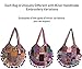 Tribe Azure Large Casual Colorful Patchwork Hippie Woman Bag Tote Canvas Beach Shoulder Handbag School Laptop Books Blanket Camping Market Travel Handmade