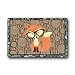 XiaoS Door Mats Custom Welcome Fox Decorative Doormat Machine Washable Door Mats Indoor Outdoor House Doormat Nonwoven Fabric Non Slip 23.6 (L) x 15.7 (W) inches