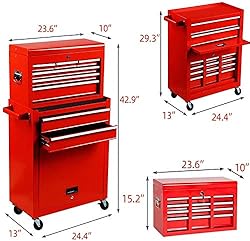 8-Drawer Tool Chest with Wheels, Tool Storage