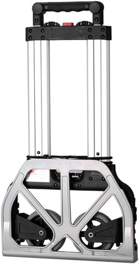 Multifunctional All-Terrain Stair Climbing Folding Hand Truck, Push Cart Collapsible Trolley Luggage Aluminum Alloy, Lightweight Portable Trolley Dolly For Indoor Outdoor Travel Shopping Office [Energy Class A]